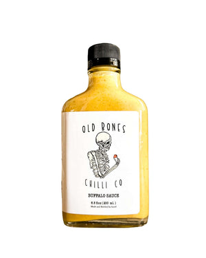 Buffalo Sauce 200mL - 4 Awards from Old Bones Chilli Co, gourmet hot sauce with habanero blend.