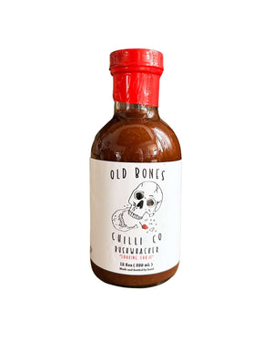 Bushwacker- 359mL(12 oz) gourmet hot sauce with Carolina Reaper and roasted garlic from Old Bones Chilli Co.