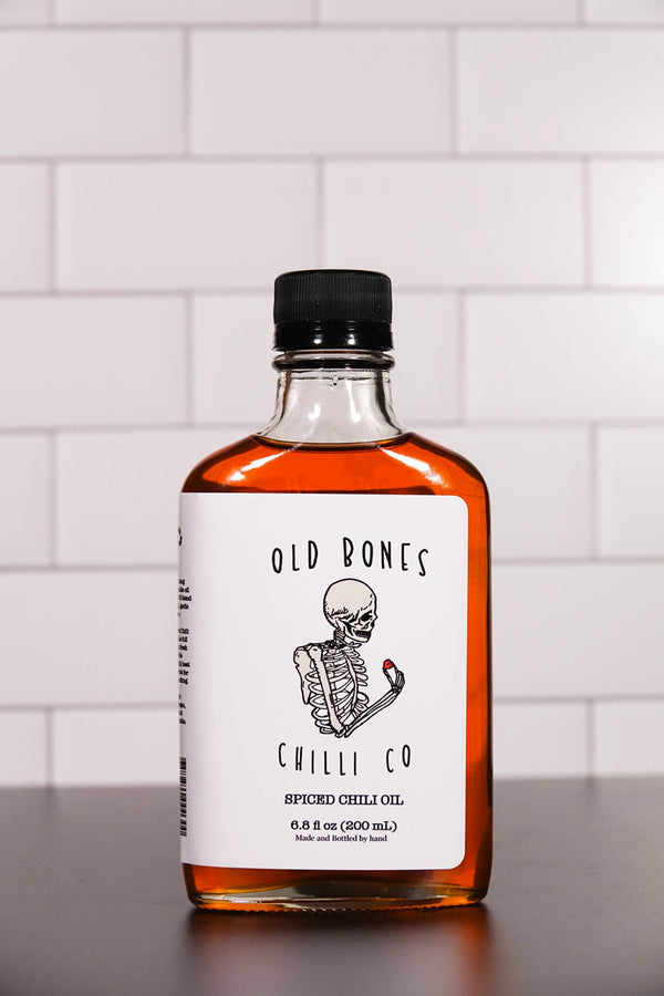 Old Bones Chilli Co USA Spiced Chili Oil Bottle 200ml