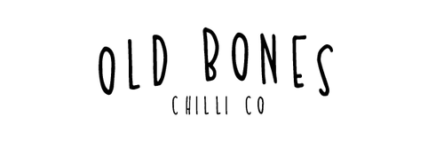 Old Bones Chilli Co USA Logo Black on White