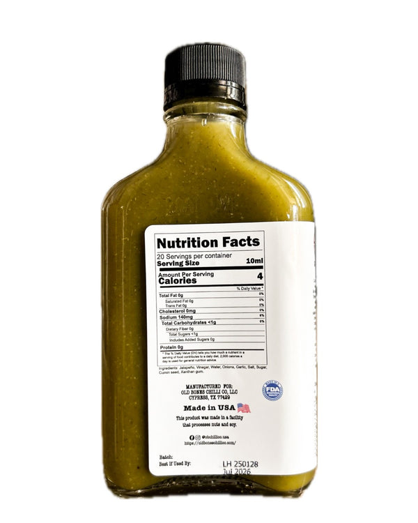 Jalapeño & Garlic Pepper Sauce 200mL